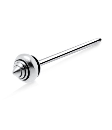 Top Shaped Silver Straight Nose Stud NSKA-1028